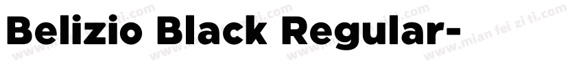 Belizio Black Regular字体转换